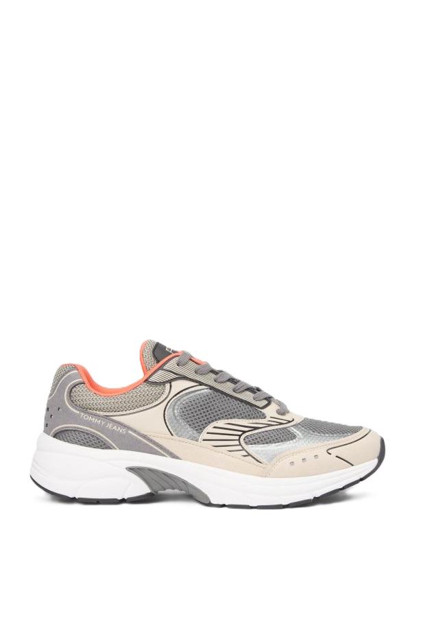 shoes man grey-orange