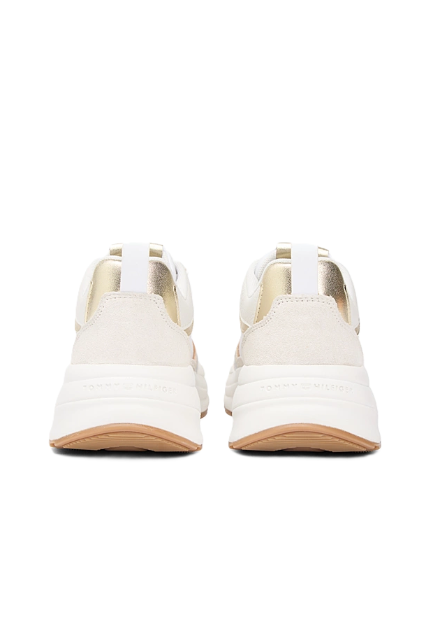 scarpe donna bianco-oro