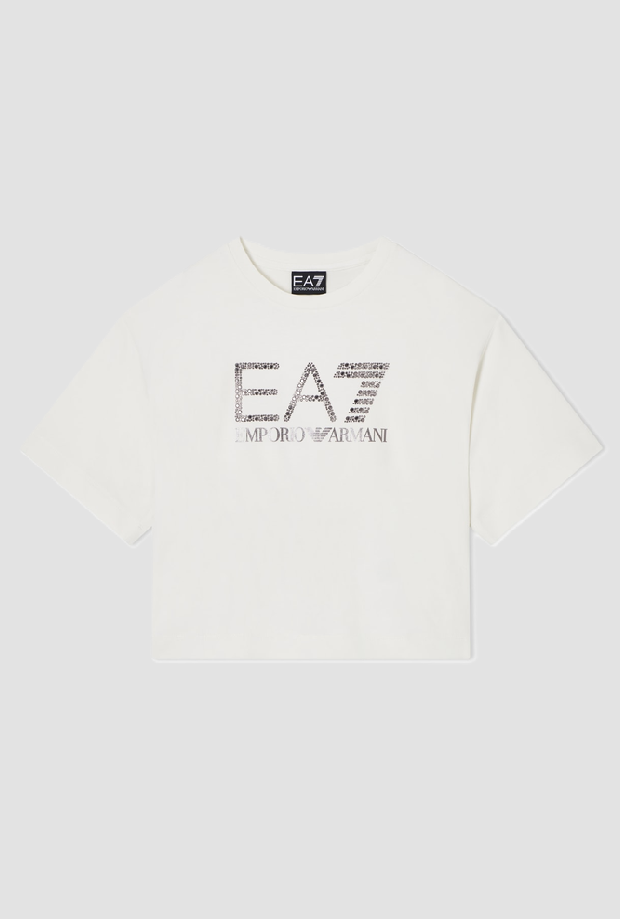 T-Shirt mit weißem Baby-Logo
