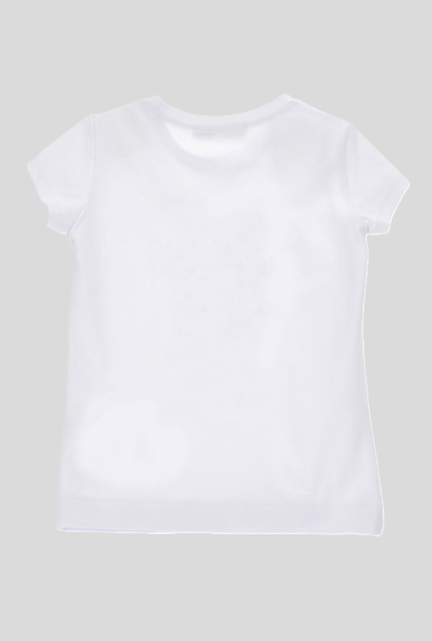 T-shirt chien fille blanc