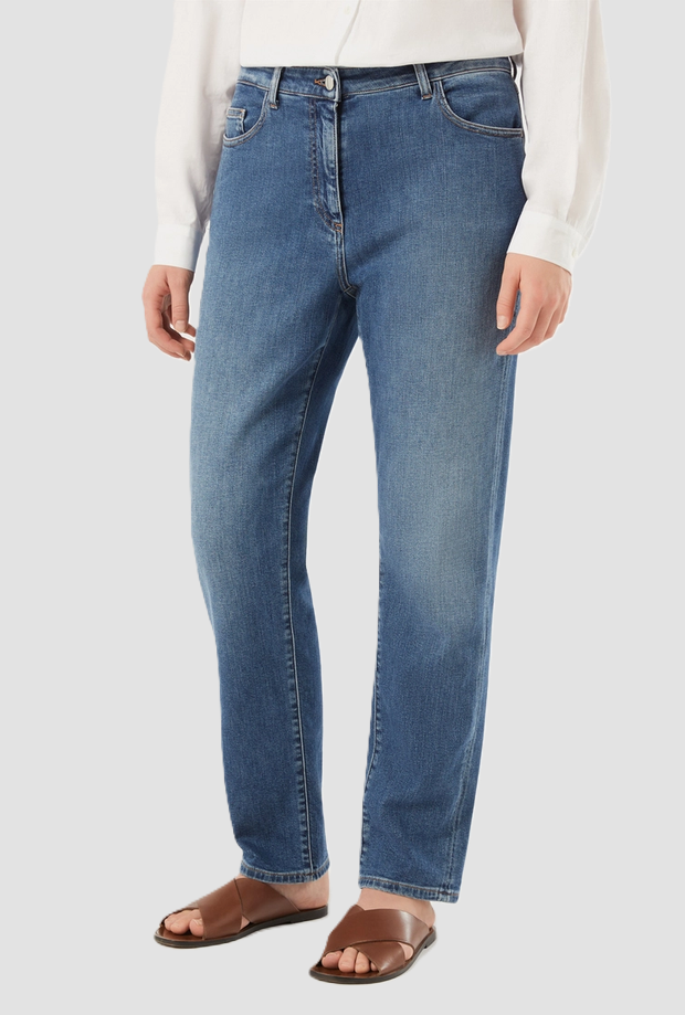 jeans slim fit woman blue