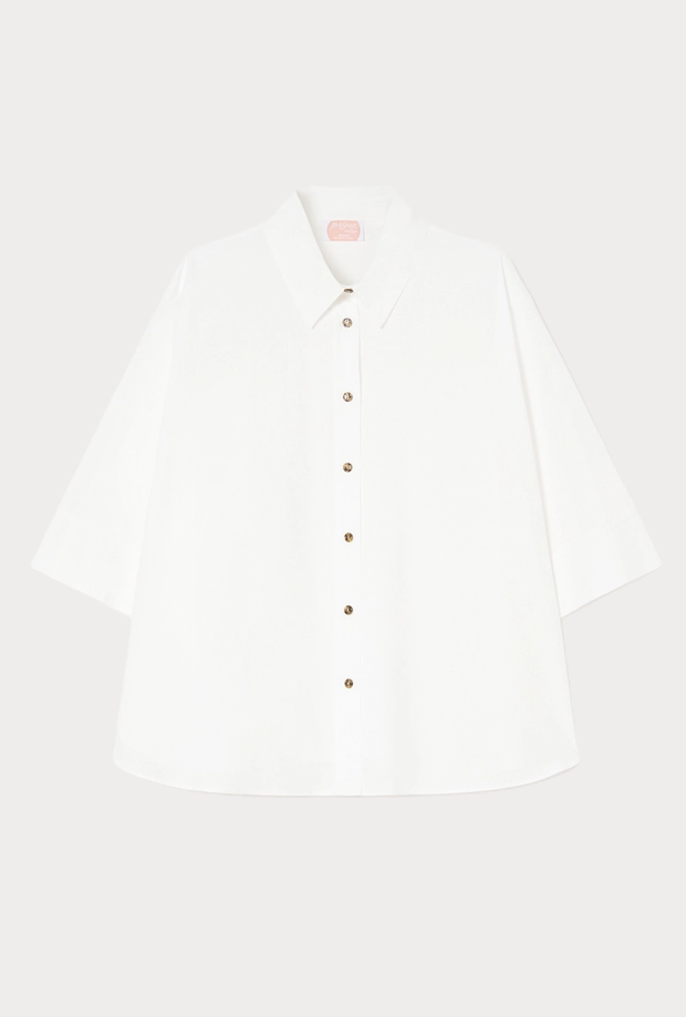 white cotton shirt