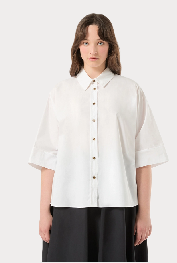 white cotton shirt