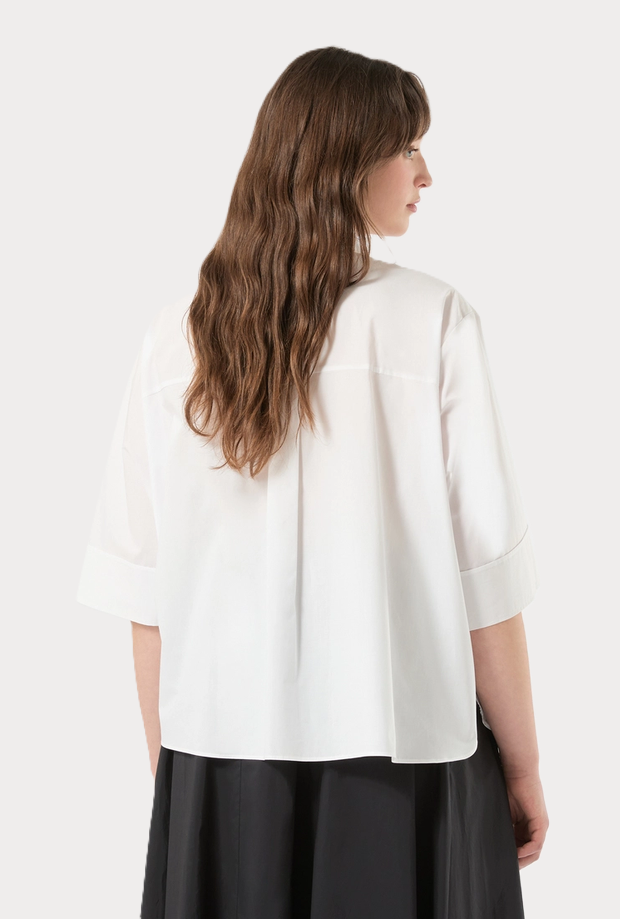 white cotton shirt