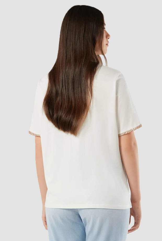 T-shirt with white woman pocket