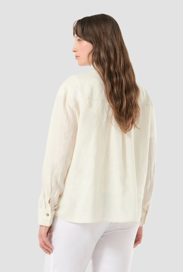 Camisa de ropa de mujer marfil