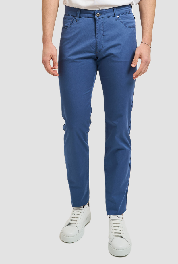 Hombres cortos azul real