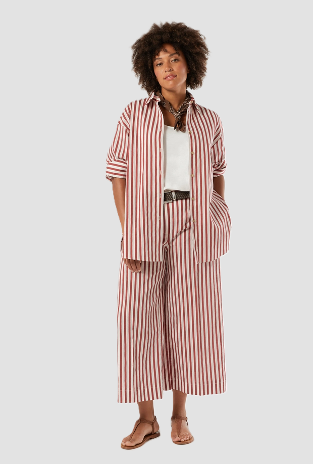 camicia a righe donna bourdeaux