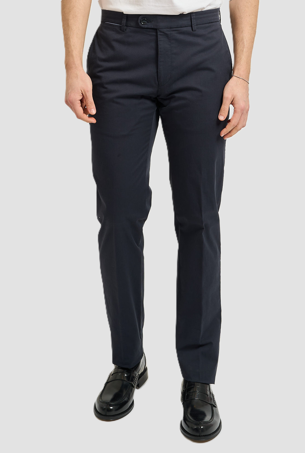 pantalone slim fit uomo blu