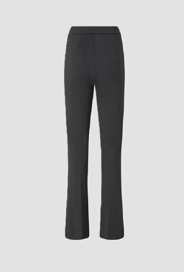 Women's gray fabric trousers