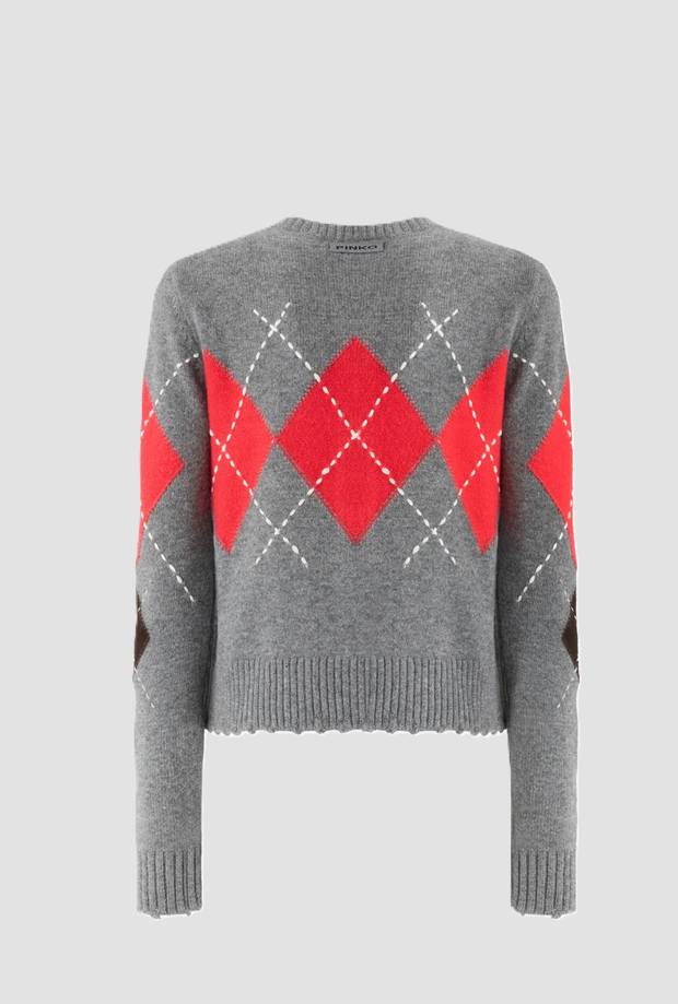 cardigan round neck gray-brown woman