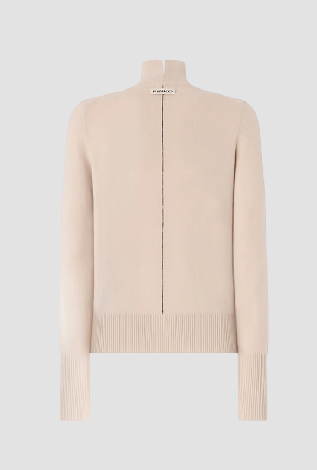 zoetheid gemengd wol-cashmere vrouw beige