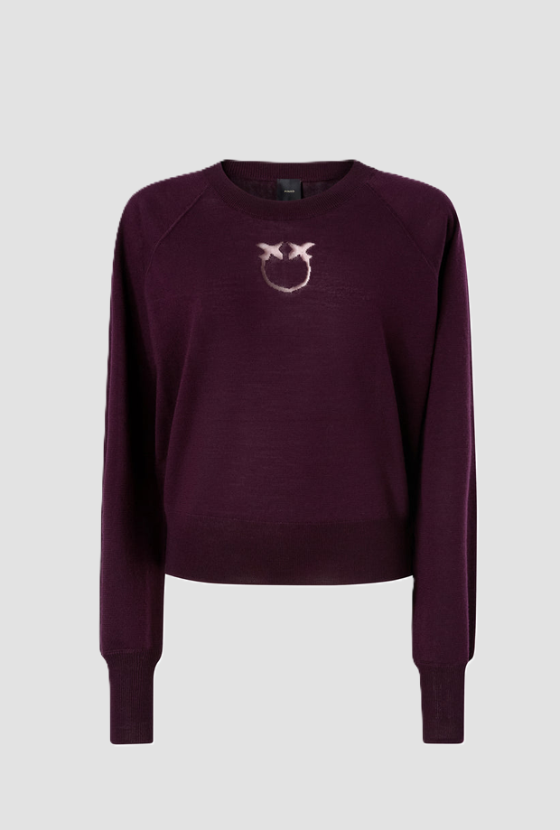 mesh with logo love birds woman purple