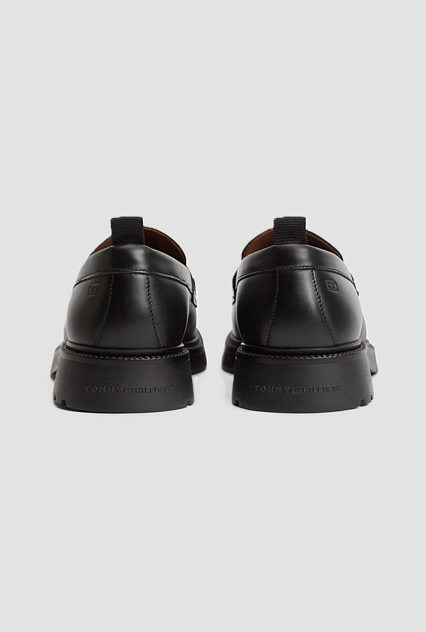 black man leather moccasin