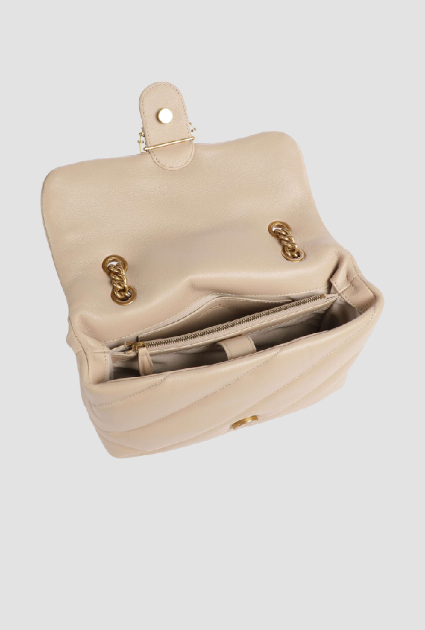 bolsa amor pájaros nueva hebilla mujer beige