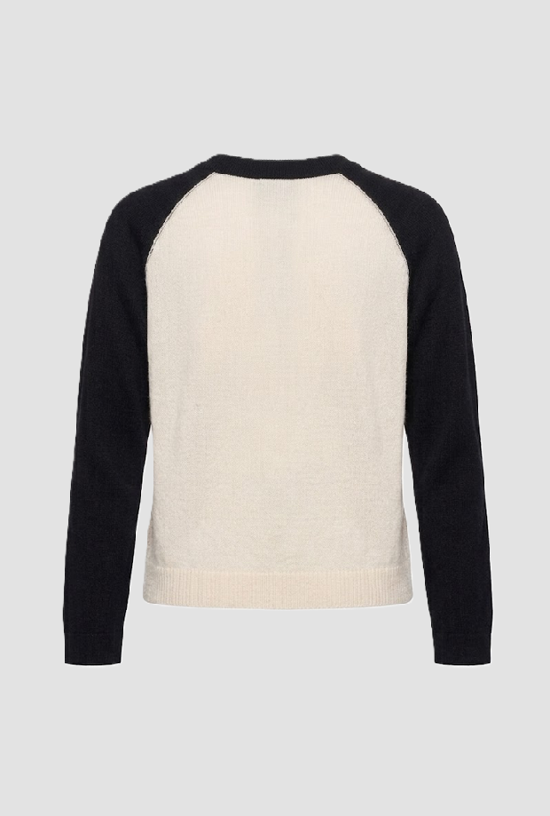 sweater with logo love birds woman black-bureau