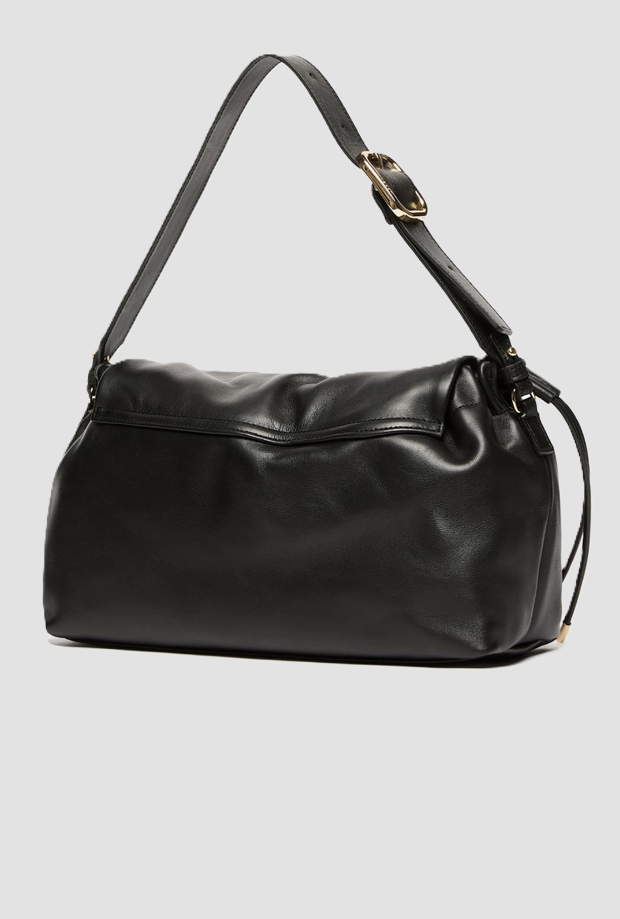 sac à main moyen en cuir noir femme