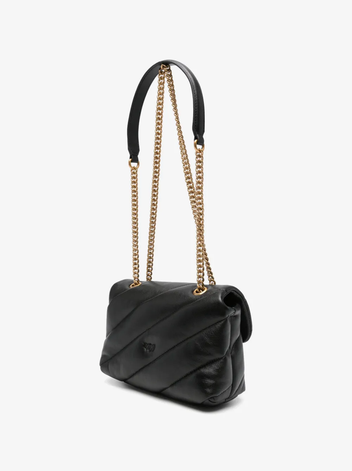 tas mini liefde bladerdeeg vrouw zwart