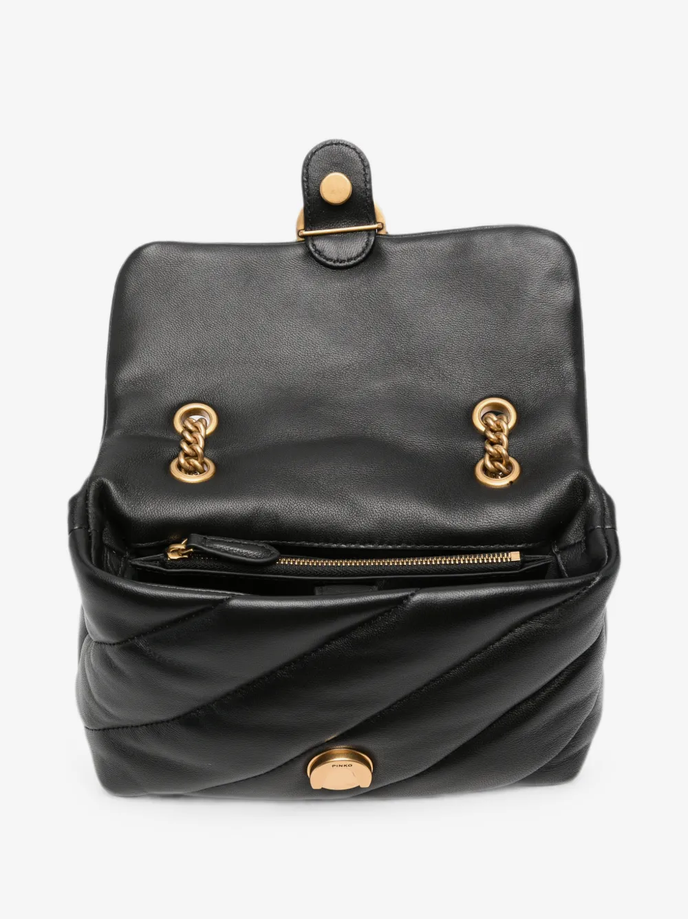 tas mini liefde bladerdeeg vrouw zwart