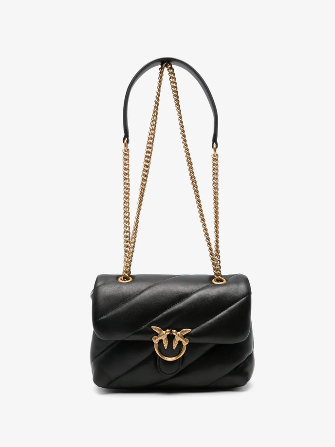 tas mini liefde bladerdeeg vrouw zwart