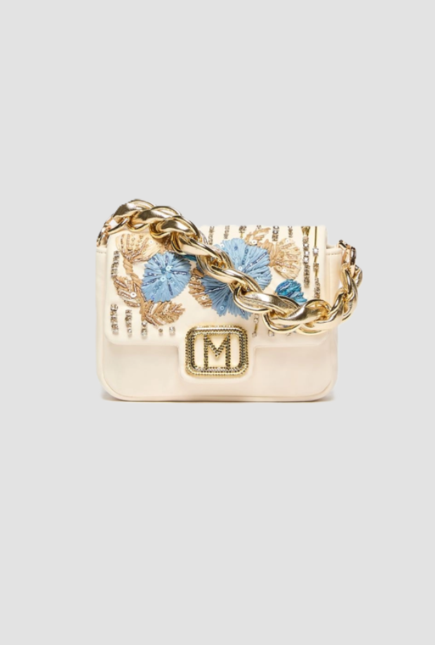 petit sac à muse avec broderie blanche