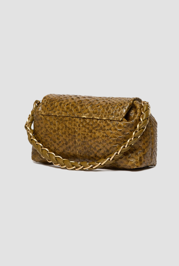 tasche die muses frau grün öl