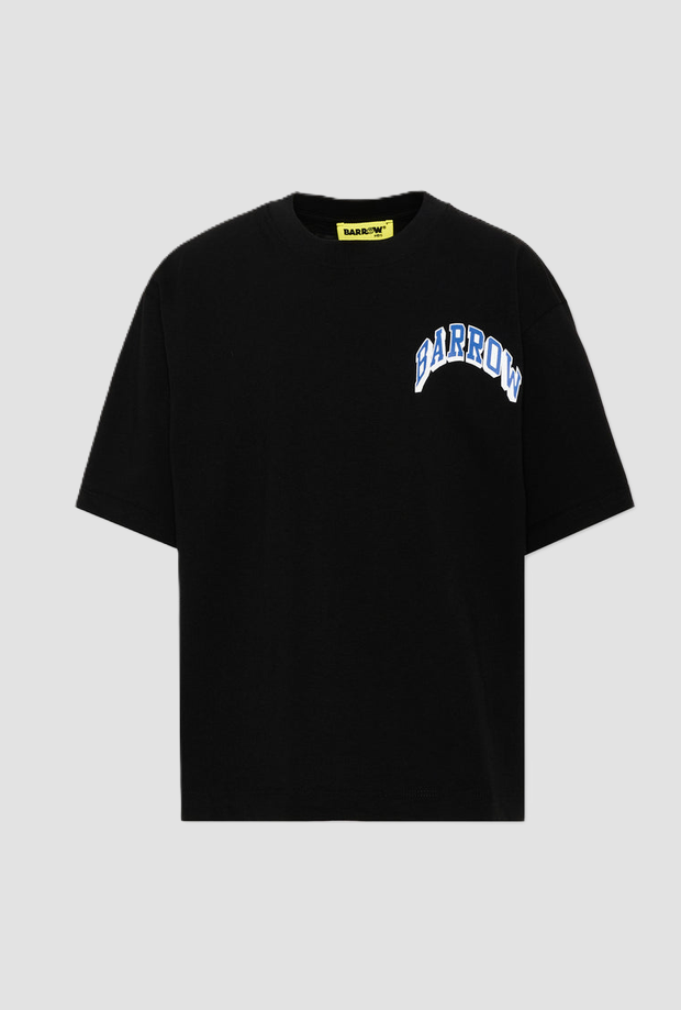 camiseta con la espalda imprimir bebé negro