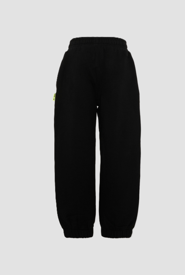 pantalones con logotipo de bebé negro