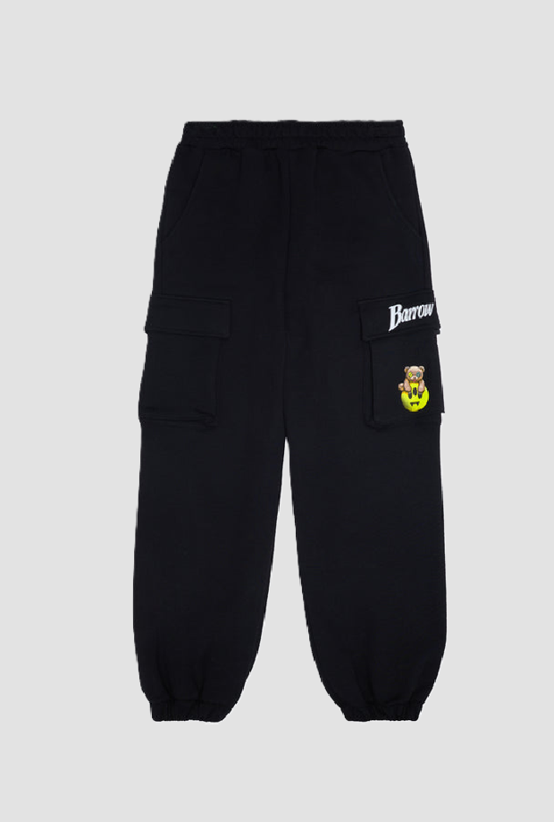 pantalone cargo bambino nero