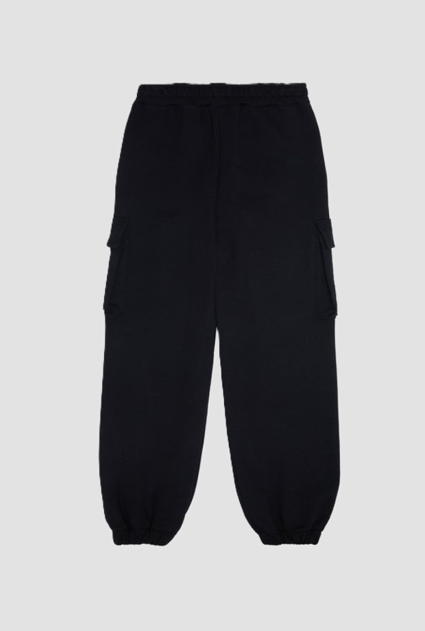 pantalone cargo bambino nero