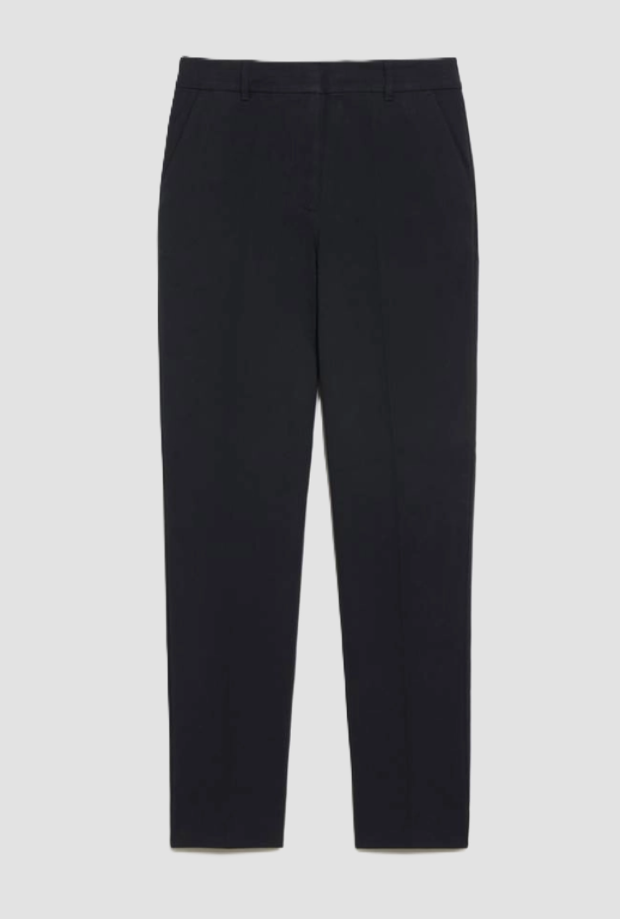 slim fit woman blue trousers