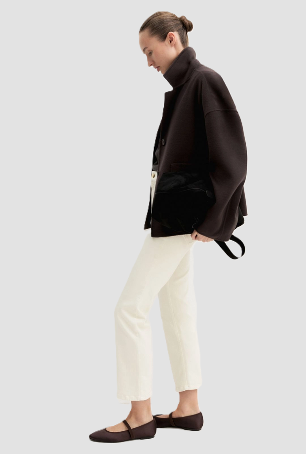 pantalone slim fit donna panna