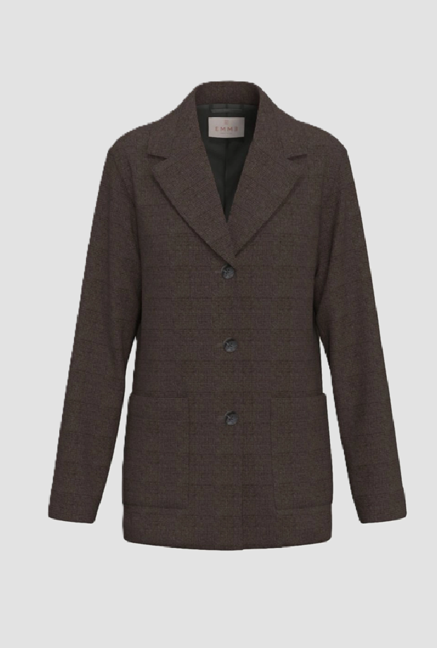 braune Single-Brustjacke