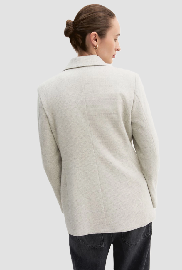 chaqueta doble gris