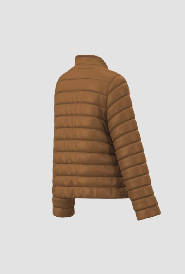 reversible Jacke Frau grün-kammello