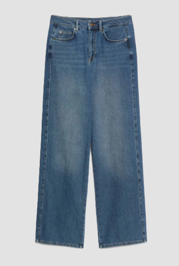 jeans puddle ajuste mujer azul