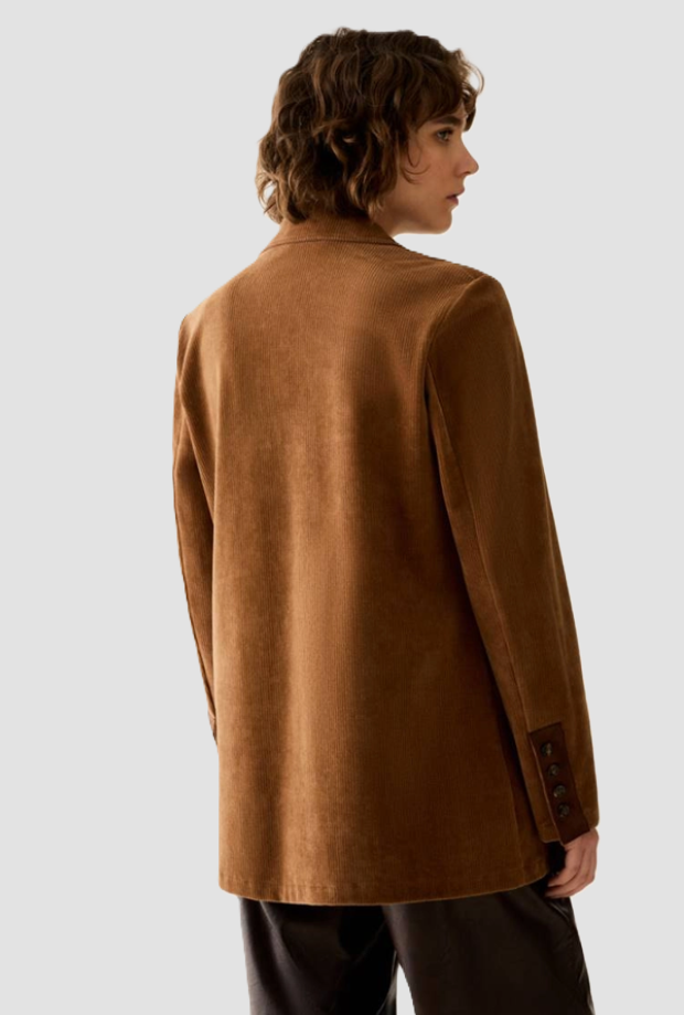 velvet jacket woman camel