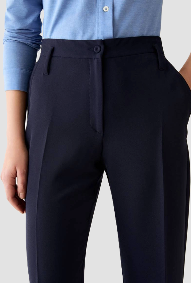 shorts straight fit woman blue