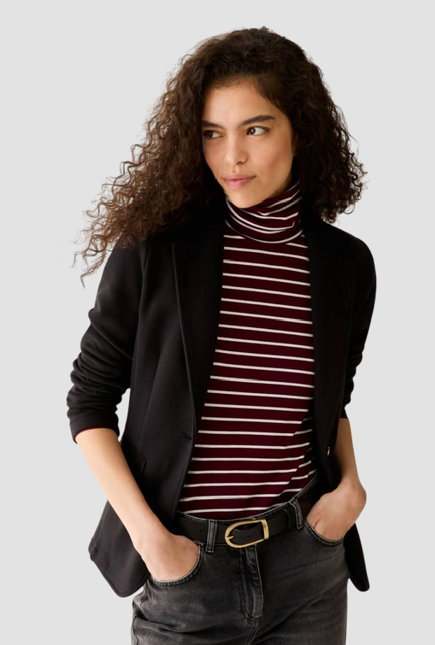 slim fit jacket woman black
