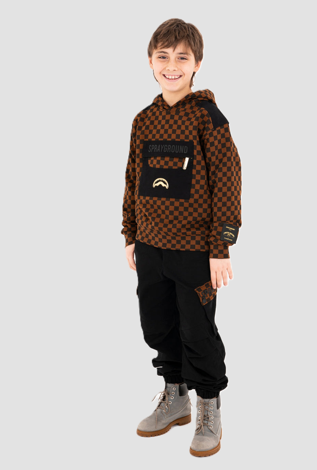hoodie black-brown