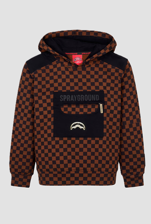 hoodie black-brown