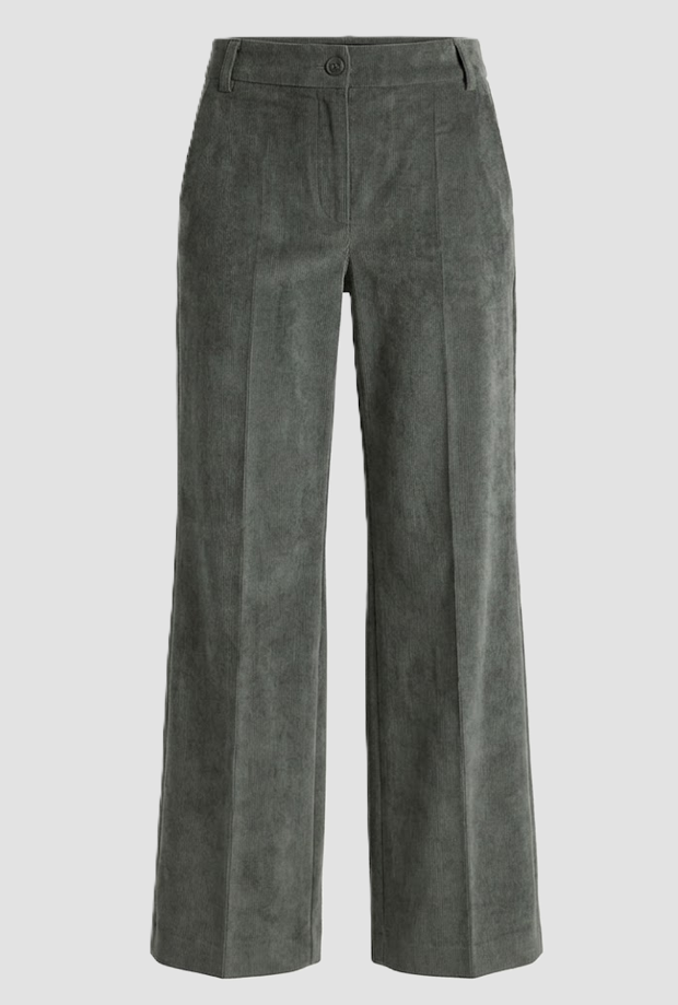 Women's regular fit velvet trousers undergrown