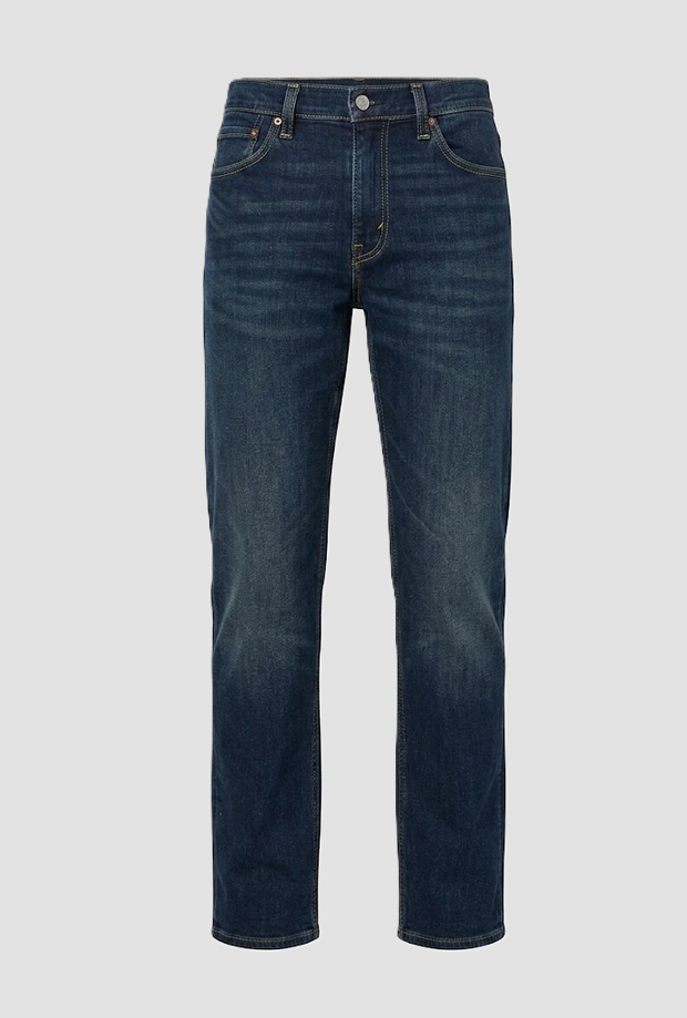 jeans slim fit man dark blue