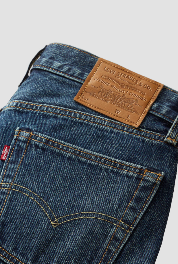 jeans straight fit man dark blue