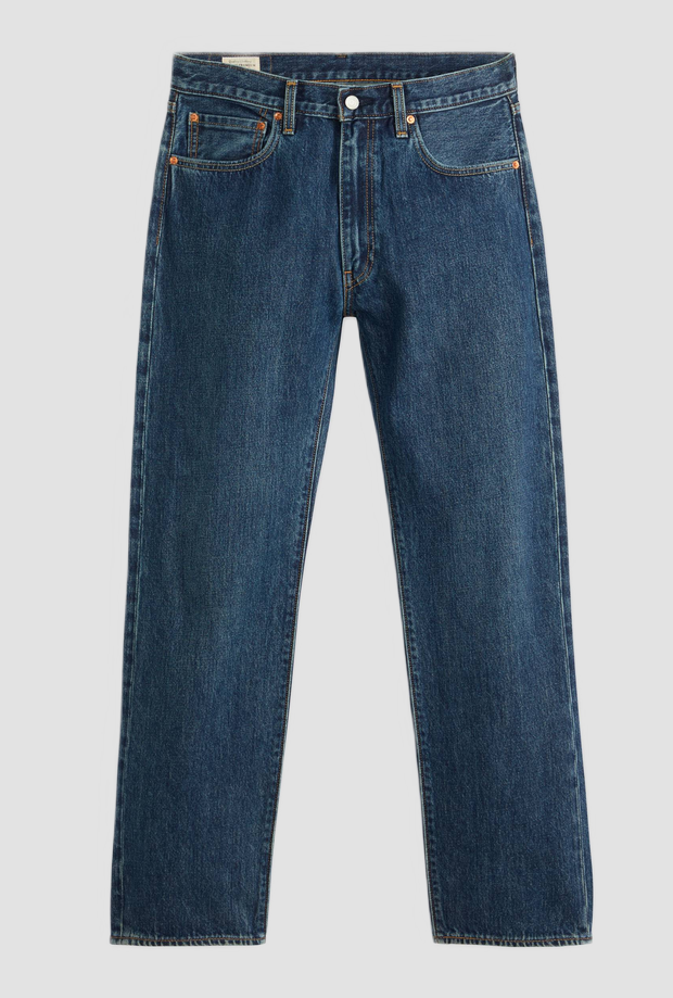 jeans straight fit man dark blue