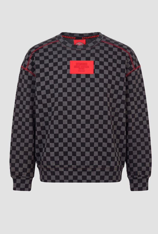 Camiseta de cuello redondo con gráficos traseros niño gris-negro