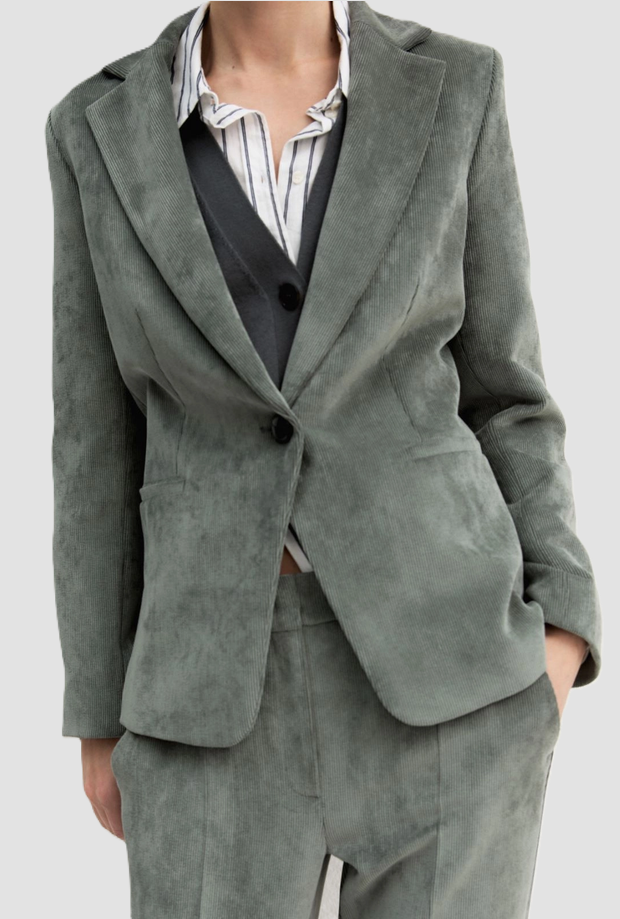 Vrouwen Ondergroeide Velvet Jacket