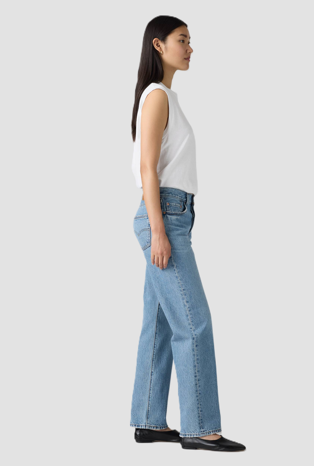 jeans '90 loose fit donna blu medio