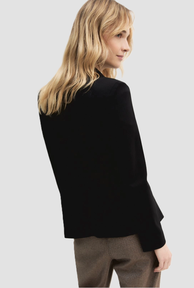 Veste semi-adhésive pour femme noire