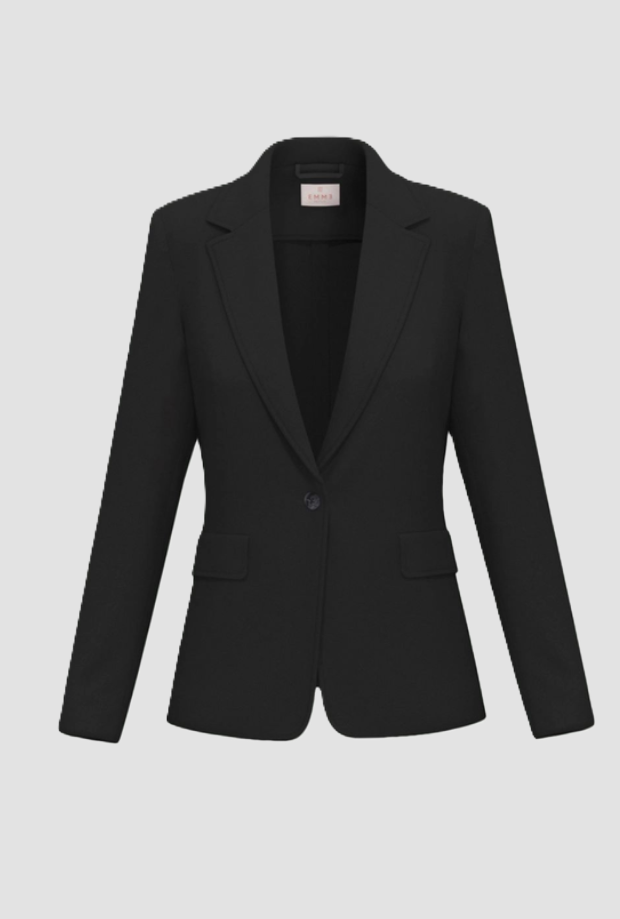 Veste semi-adhésive pour femme noire